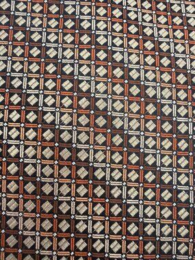 Platinum Designs Brown Geometric Checkered Micro-Pattern Men’s Necktie